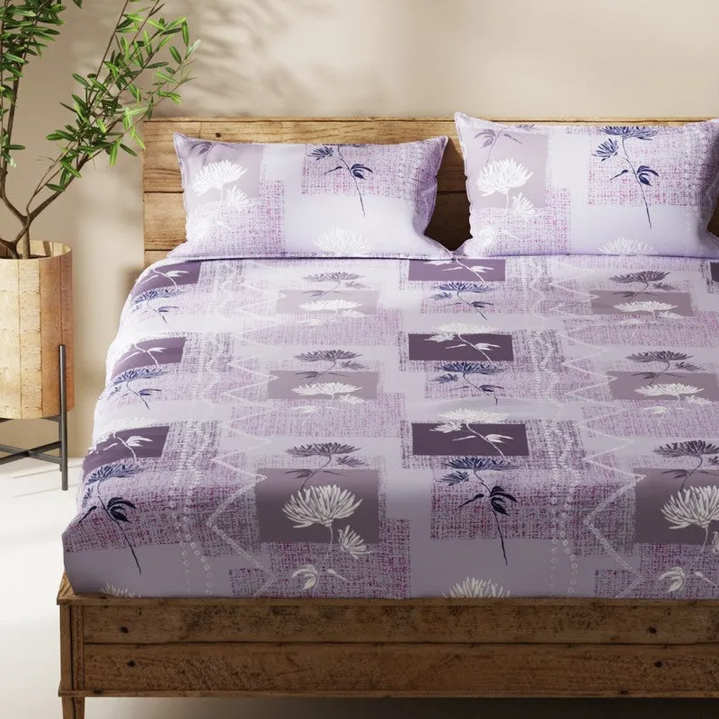 Geynar Bedsheet (Lilac) - 115 GSM media 4