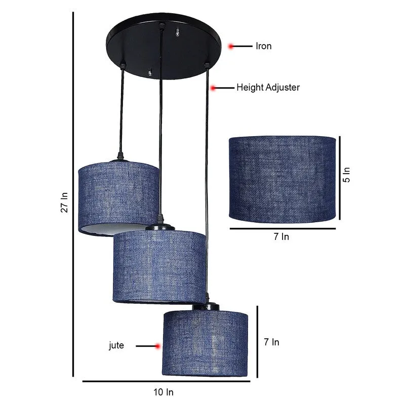 Lumera Drift Metal Ceiling Lamp - Blue media 8