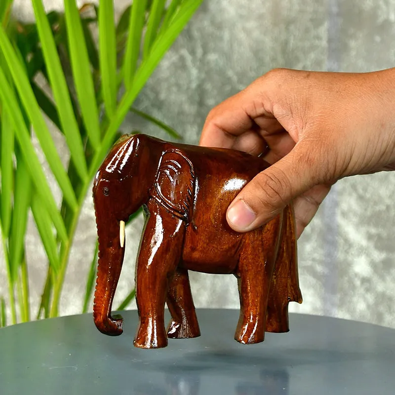 Timber Tusker Wood Showpiece media 6
