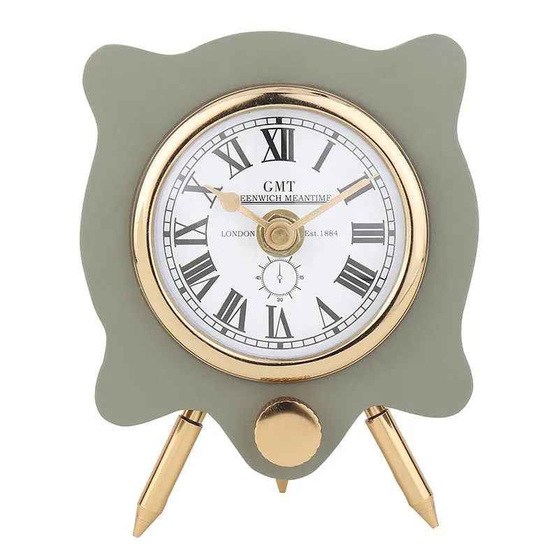 Evera Analog Table Clock - Grey media 3