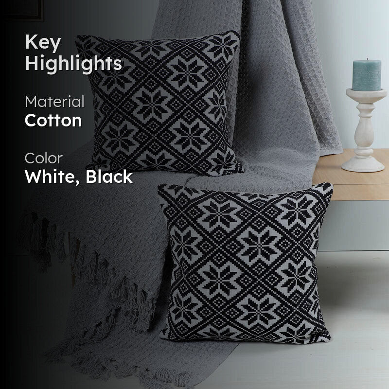 Eurus Cotton Throw & Cushion - Three Piece Set media 2
