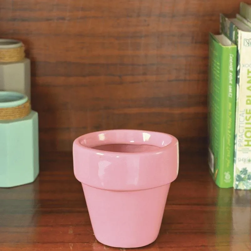 Ugaoo The Dream Ceramic Pot (13 CM) - Magenta media 4