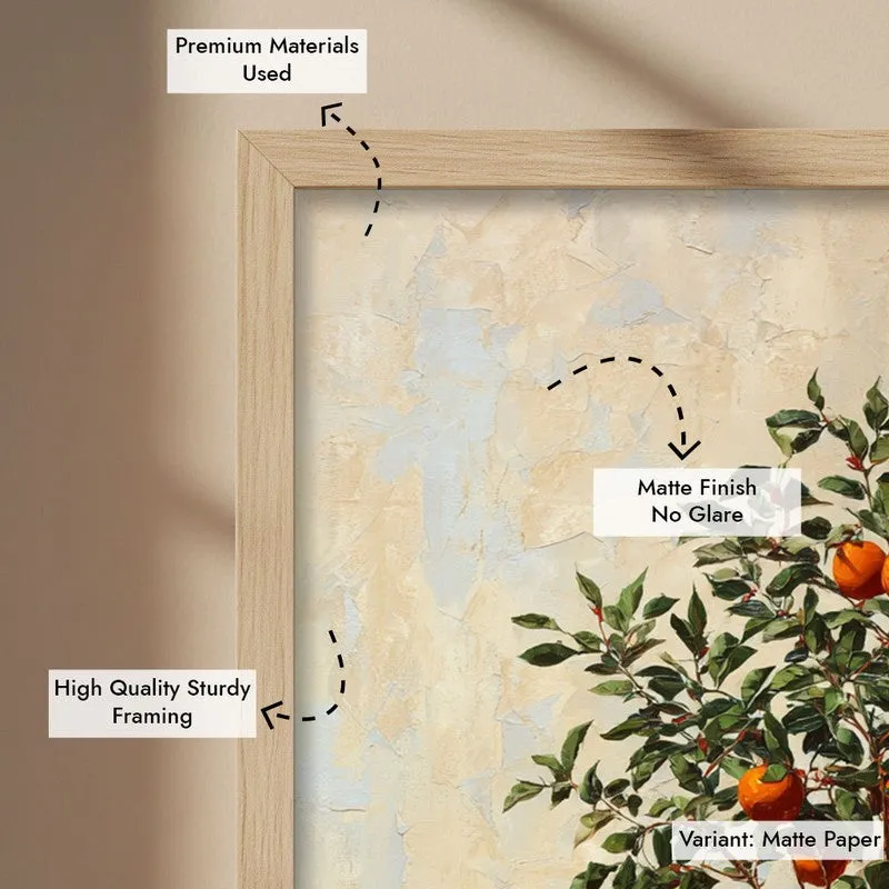 Rustic Zest Canvas Wall Painting - Brown Frame media 7