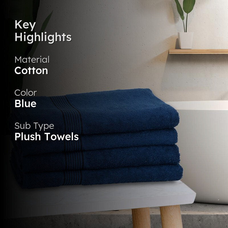 Bodil Bath Towel (Blue) - Set Of Four media 2