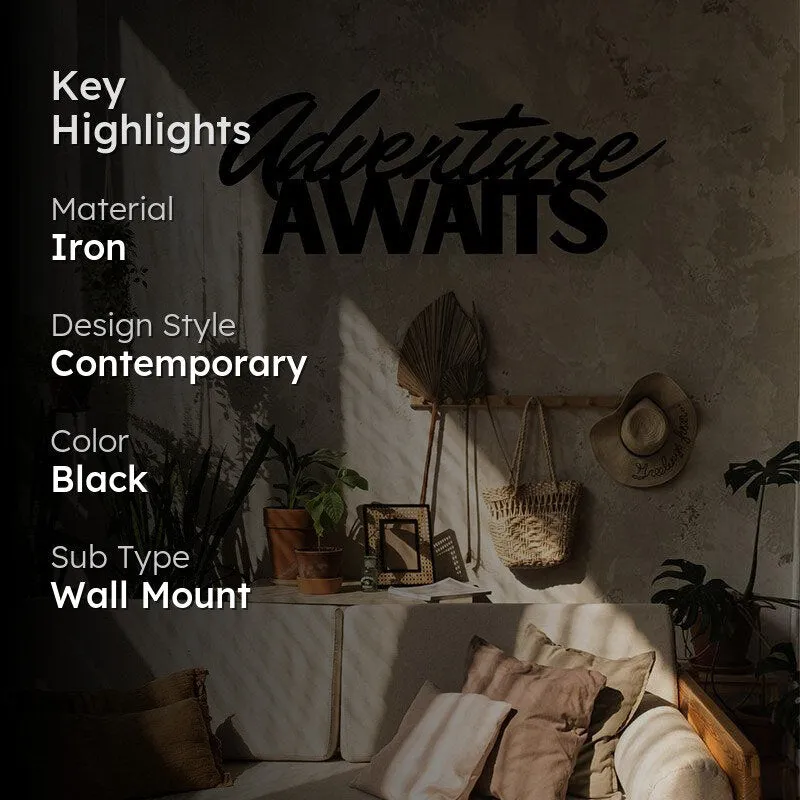 Adventure Awaits Iron Wall Accent media 2