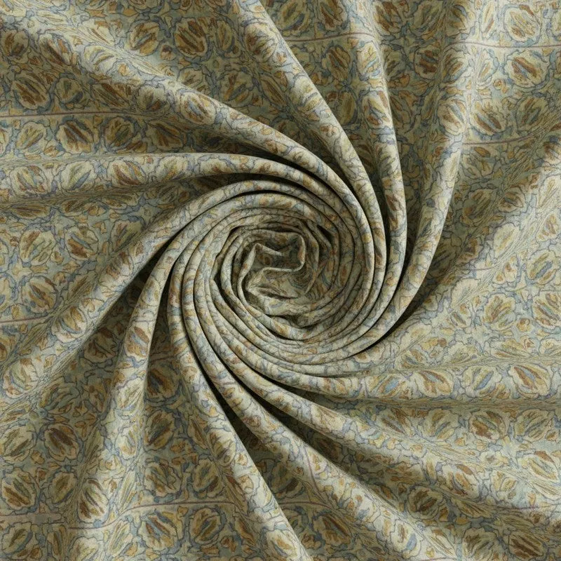 Sadhana Cotton Bedsheet (Grey, Yellow) - 180 TC media 5