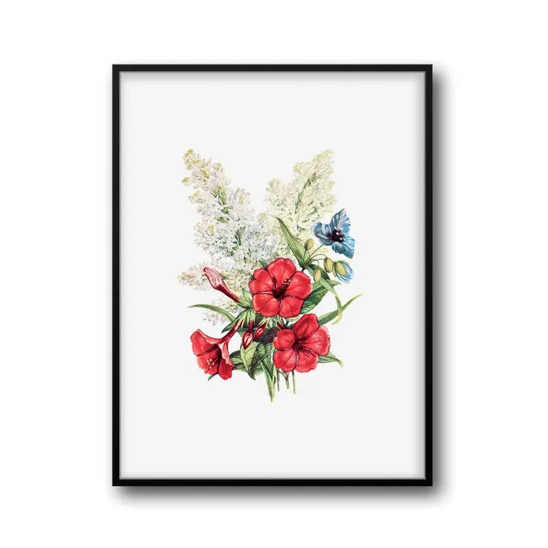 Blushing Blooms Archival Paper Wall Art With Frame media 5