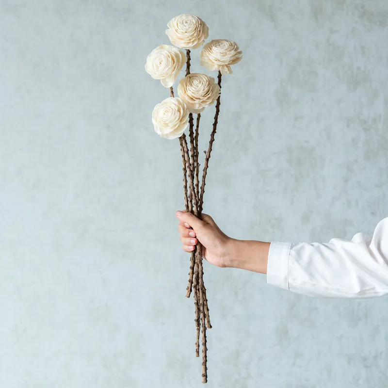 Asaina Adjustable Sola Wood Flower Stick - Set Of Eight media 1