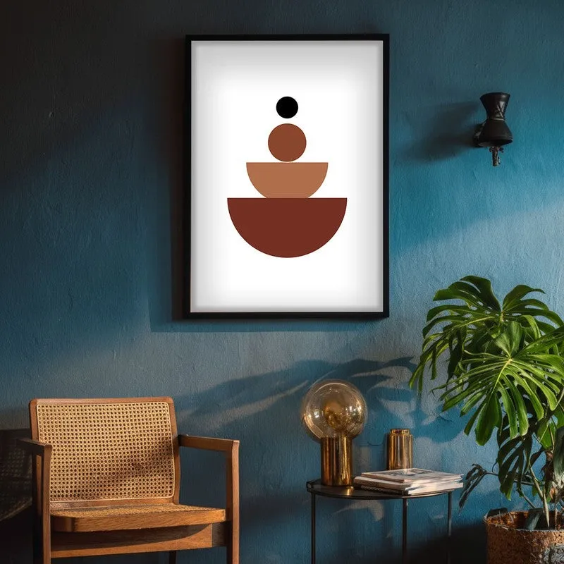 Vertical Calm Canvas Wall Painting With Black Frame media 8
