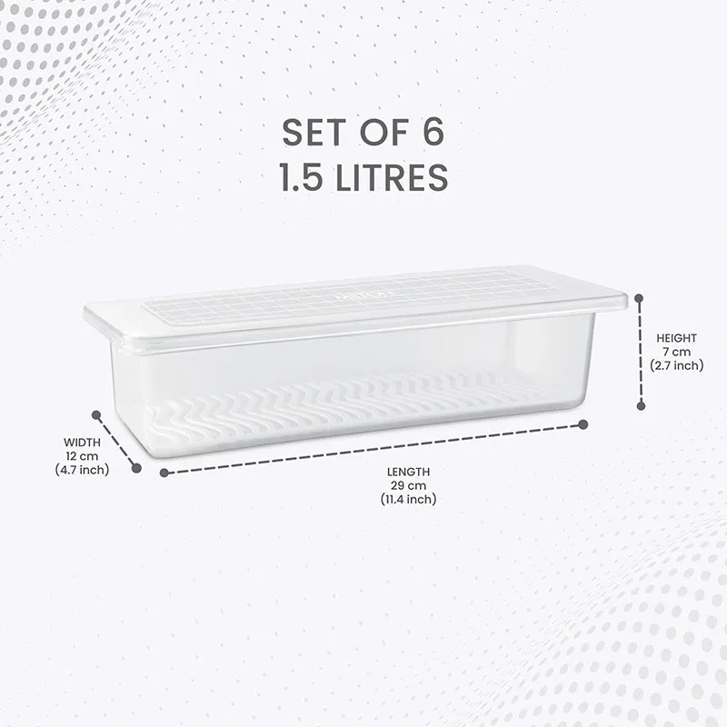 Milton Orchard BPA Free Fridge Container (1.5 L) - Set Of Six media 4