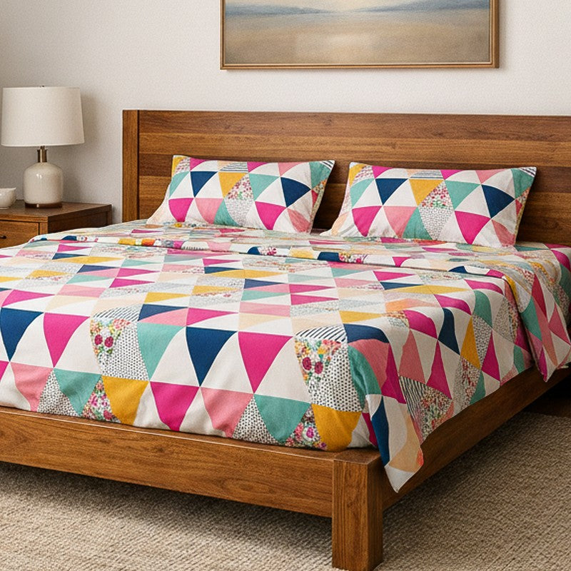 Vibrant Wonders Microfiber Bedsheet - 100 GSM media 3
