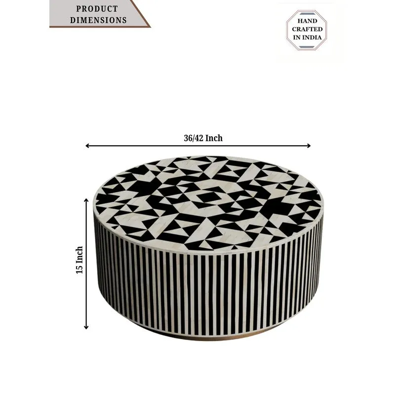 Zenia Bone Inlay Center Table - Black media 6