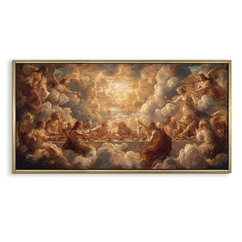 Luminous Clouds Canvas Wall Painting With Frame media 3