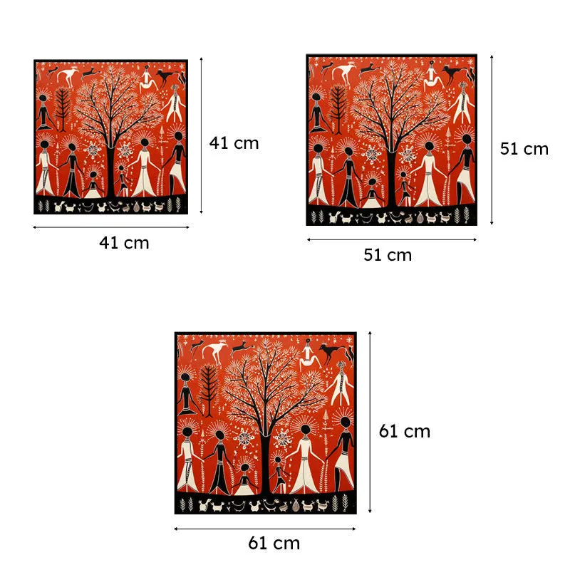 Scarlet Tribe II Canvas Wall Art With Frame media 6