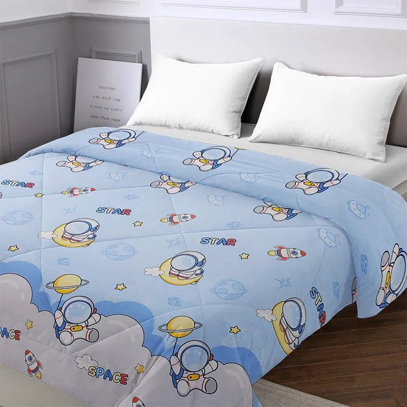 Space Astronauts Kids Cotton Comforter - 210 GSM media 1
