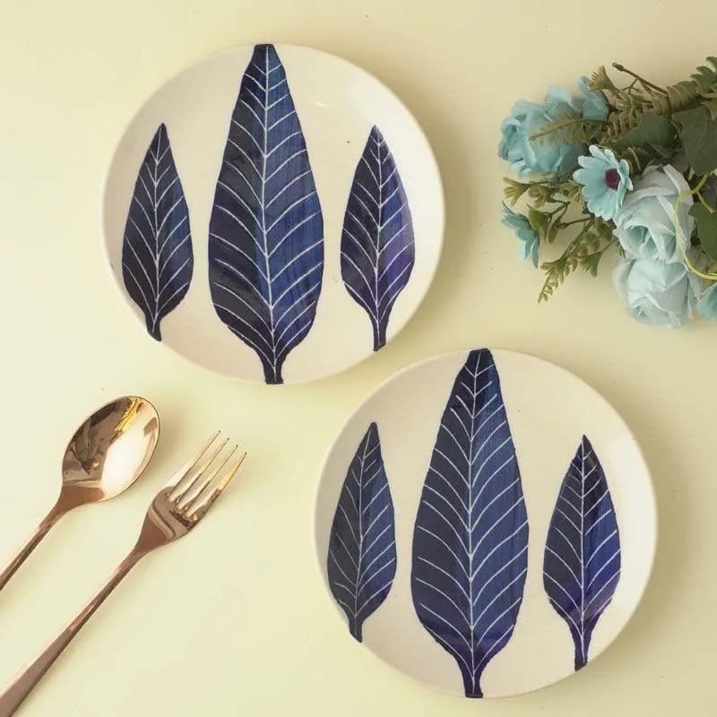 Foliole Ceramic Quarter Plate - Set Of Two media 1