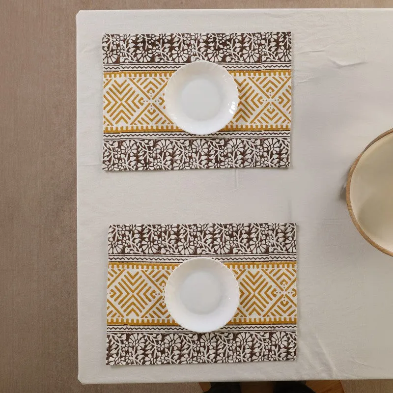 Linear Chic Canvas Table Mats - Set Of Two media 3