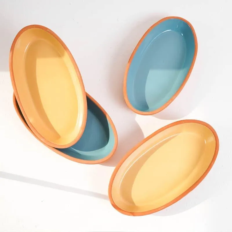 Terracotta Tale Terracotta Platter - Set Of Four media 1