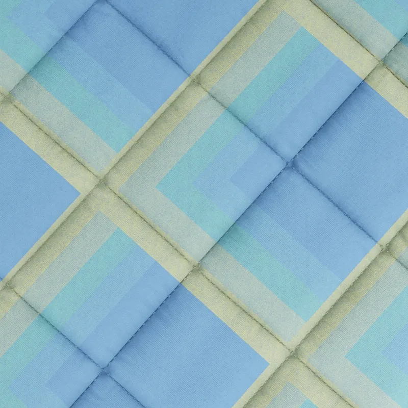 Nautica Refined Mosaic Reversible Comforter (Blue,Beige) - 130 GSM media 6