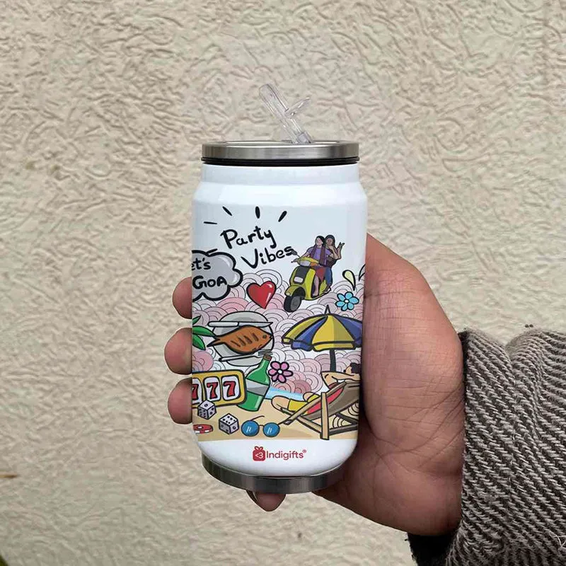 Charming Goa Steel Sipper - 350 mL media 1