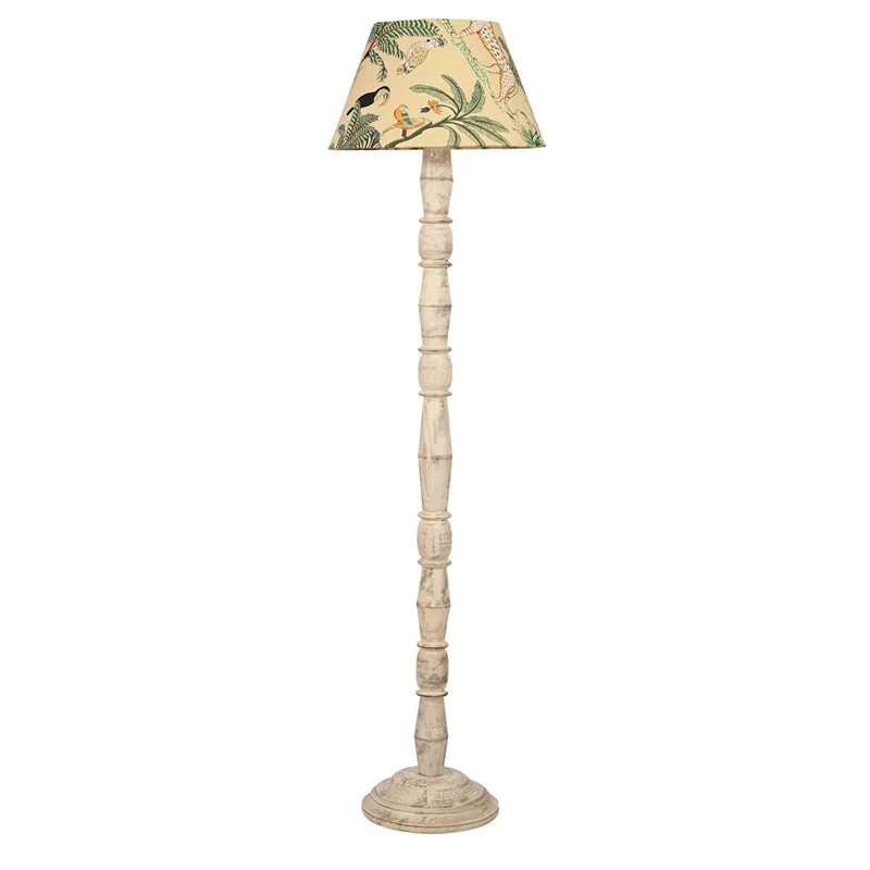 Nocturne Brown Palm Floor Lamp media 4