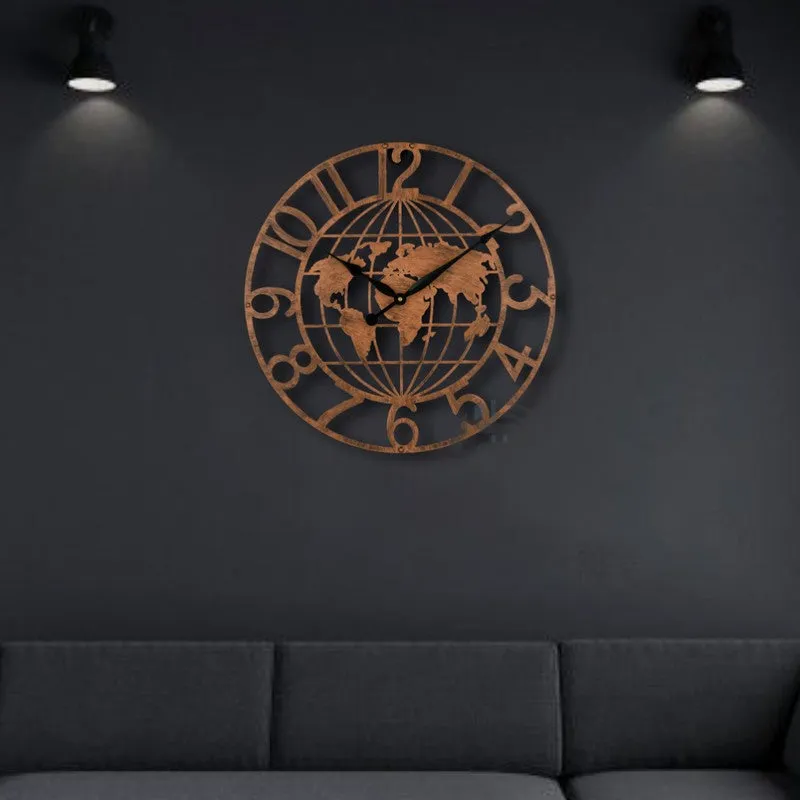 Bezel Silent Wall Clock - Bronze media 5