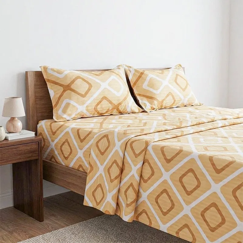 Nannia Neo Cotton Bedsheet (Yellow) - 200 TC media 3