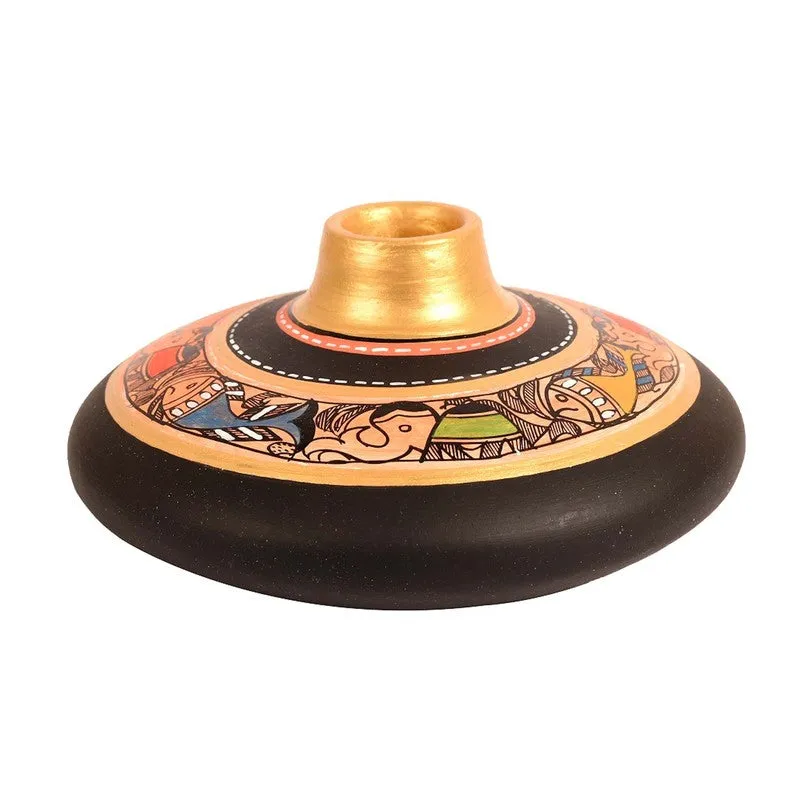 Bodhi Tribal Terracotta Vase media 4