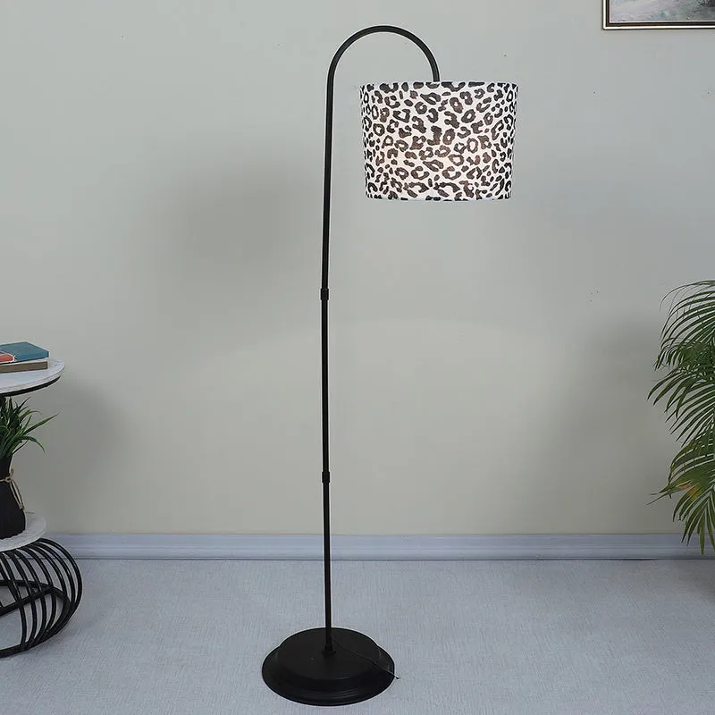 Leopard Hide Printed Arched Floor Lamp media 2
