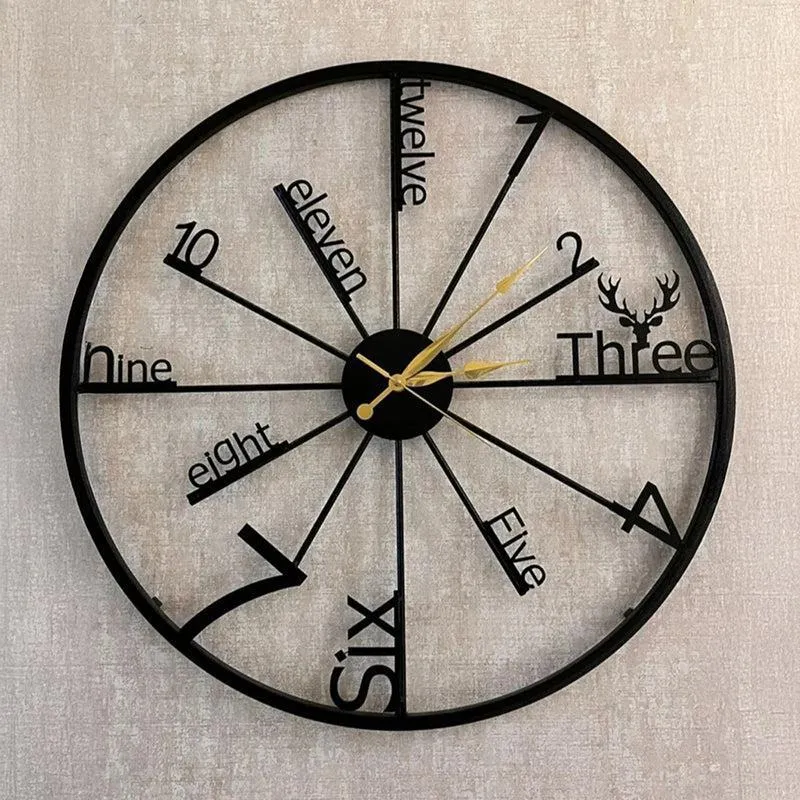 Cirque Modern Metal Analog Wall clock media 4