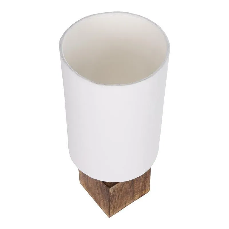 Introspection Fabric Table Lamp - White,Brown media 3