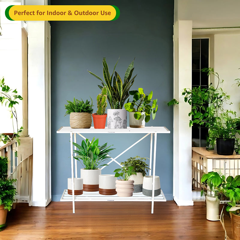 Modan Two Tiered Metal Planter media 4