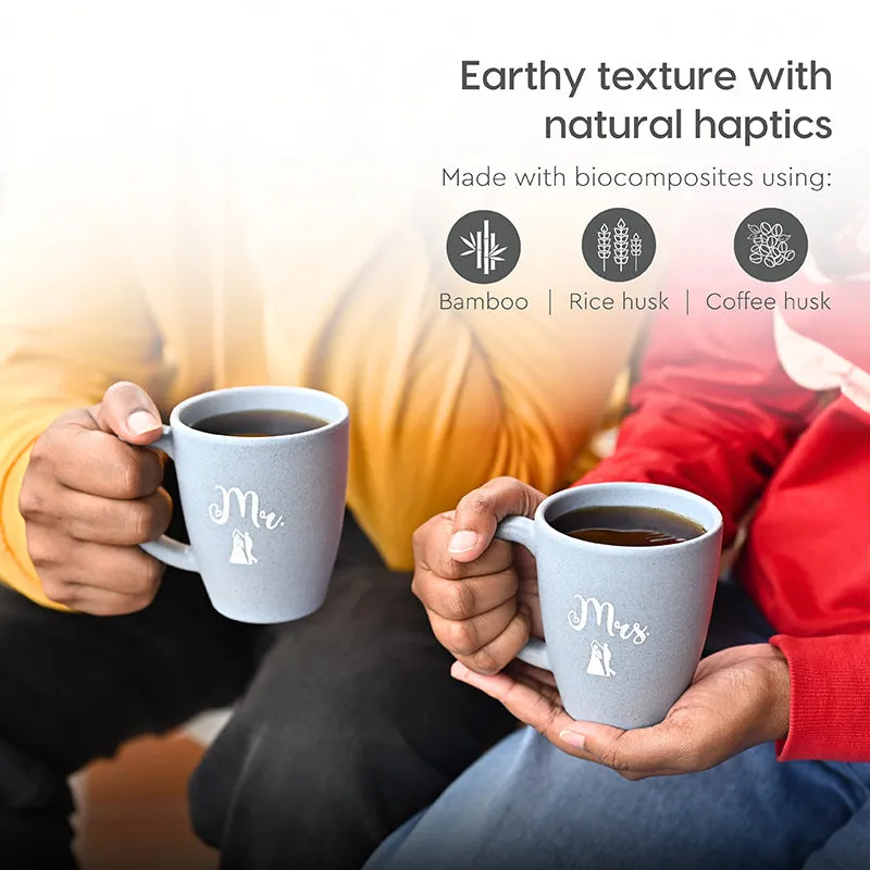 Ever Rice Husk Coffee Mug (300 mL Each/Pastel Blue) - Four Piece Set media 4