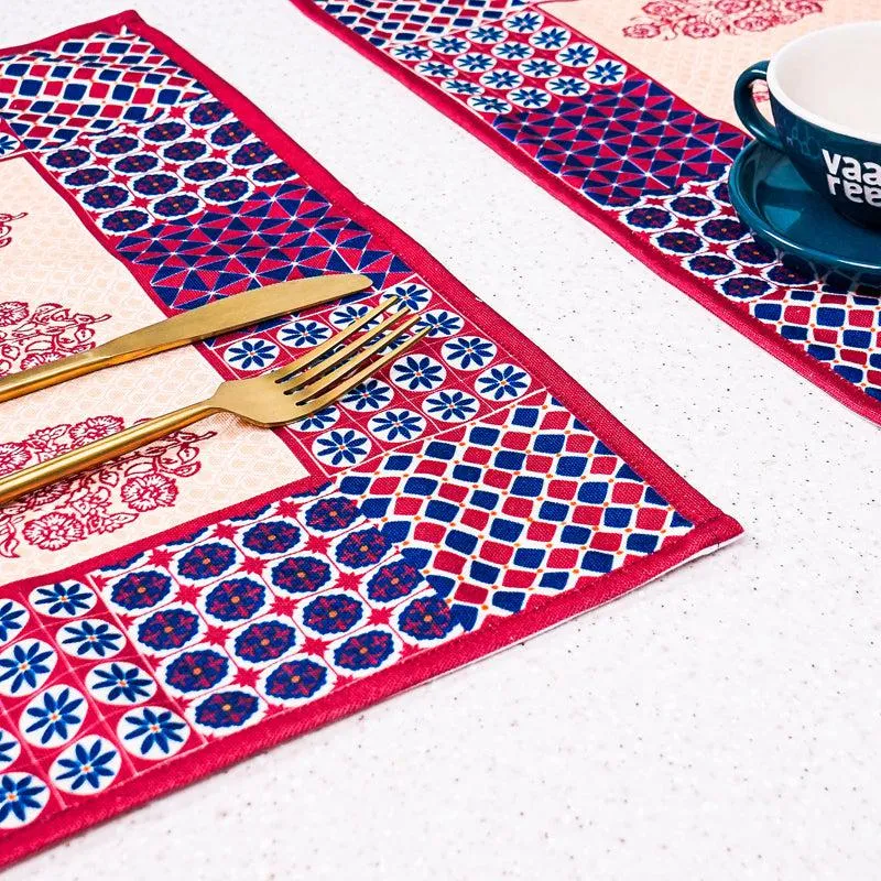 Maroon Mix Placemat - Set Of Four media 3