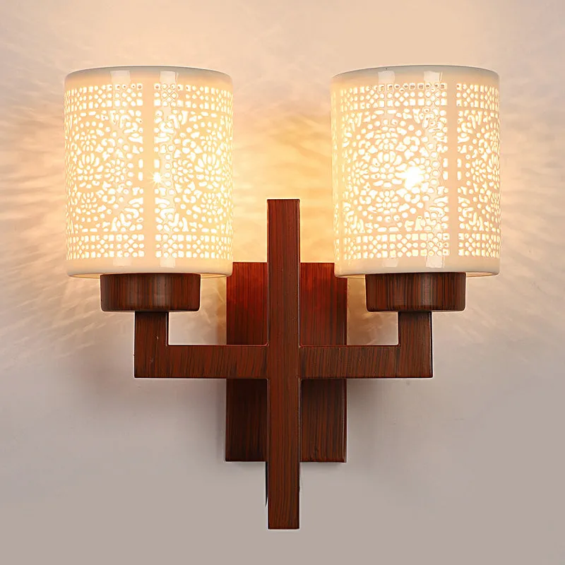 Ivra Duo Wooden Wall Lamp media 5