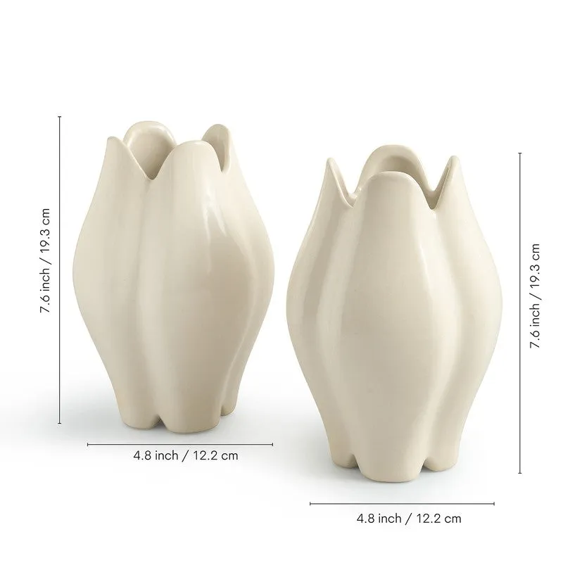 Amara Ceramic Vase - Set Of Two media 6