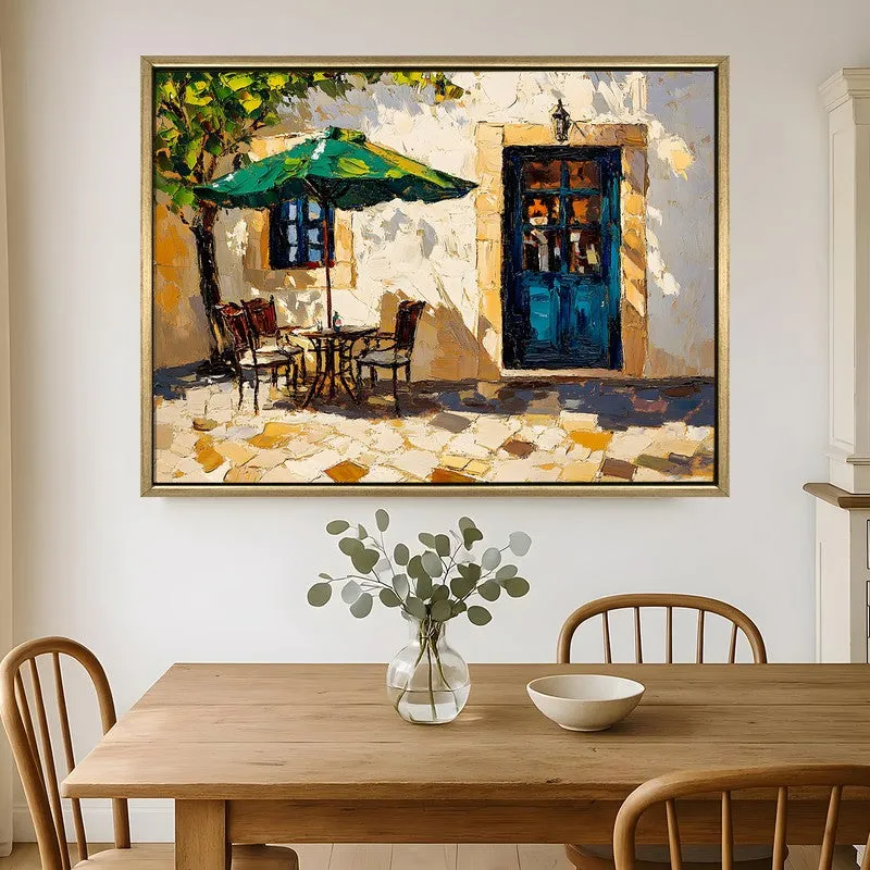 Midday Solitude Canvas Wall Painting With Frame media 1