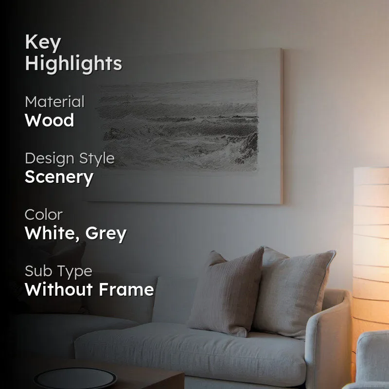Silver Waves Wood Wall Art media 2