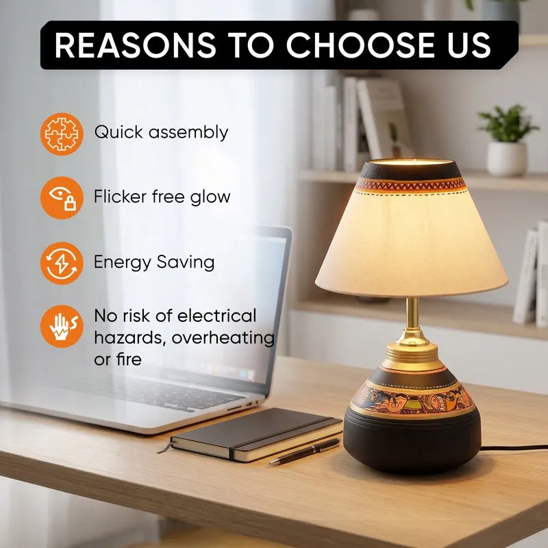 Prosto Terracotta Table Lamp - Multicolor - 13