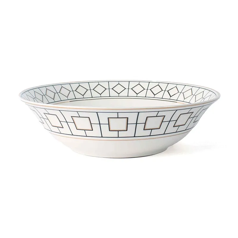 DecoCharm 24k Gold Brushed Dinner Set (White,Black)- 27 Piece Set media 7