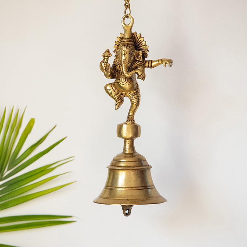 Nritya Ganapati Brass Hanging Bell