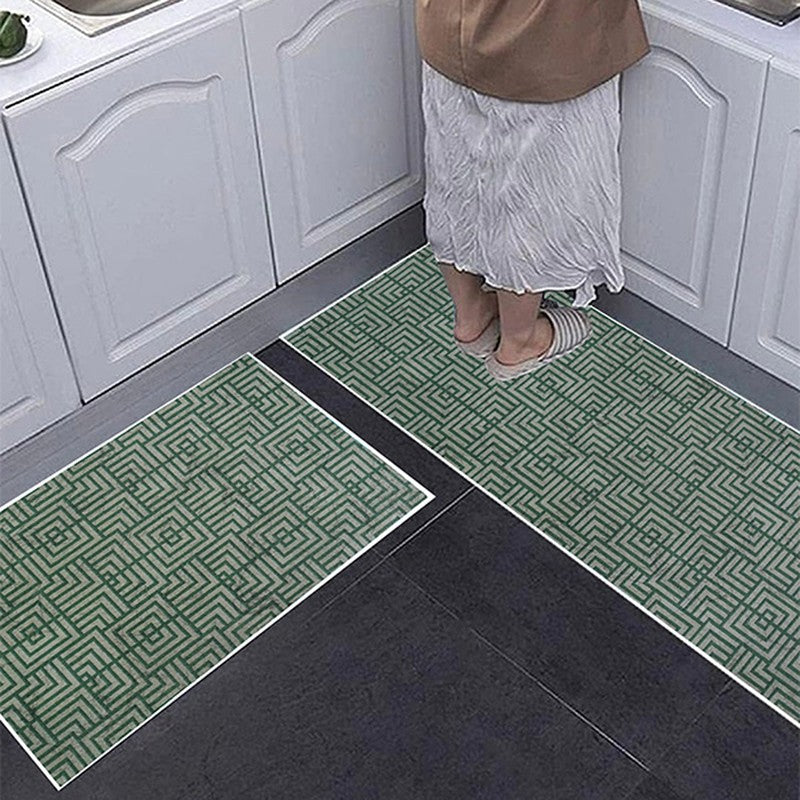 KitchGeometry Kitchen Floor Mats (Grey) - Set of Two media 5