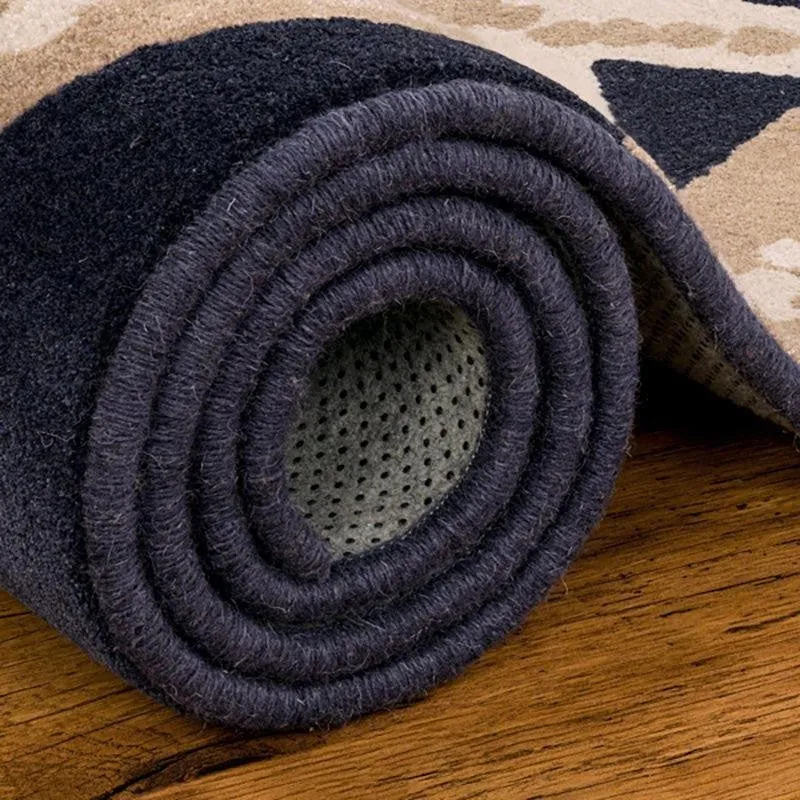 Zippy Hand Tufted Zone Kids Wool & Nylon Carpet - Navy Blue media 7