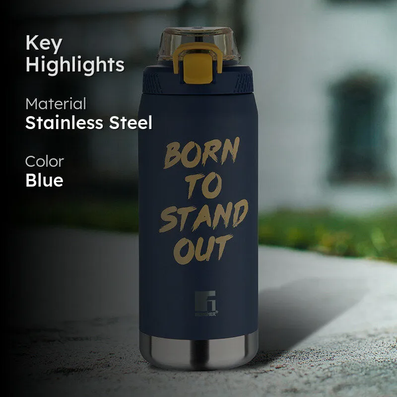 Bergner Voss Double Walled Hot & Cold Flask (Dark Blue) - 1100 mL media 2