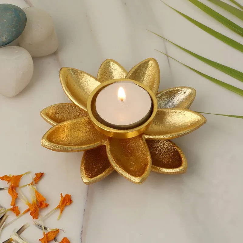 Radiant Petal Tealight Holder media 1