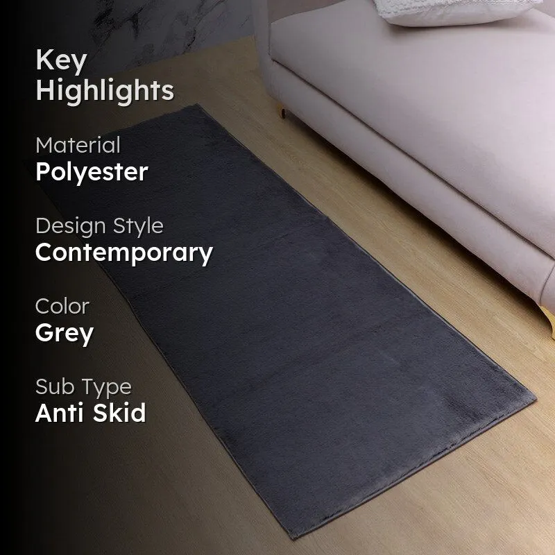 Ileva Anti Skid  Runner Rug - Grey media 2