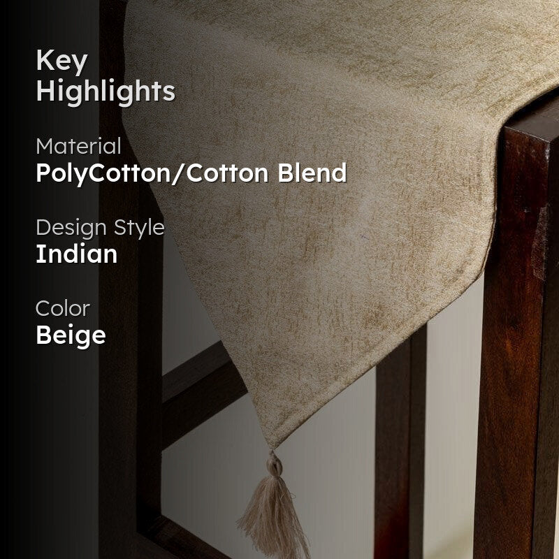 Stella Jacquard Table Runner - Beige media 2