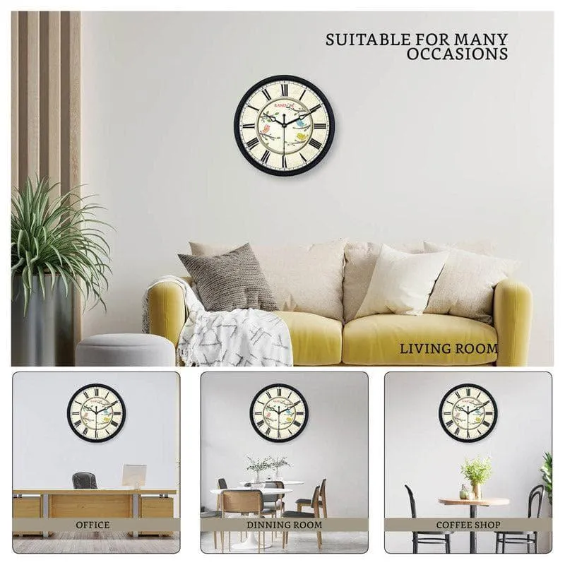 Perching Birds Wall Clock media 5