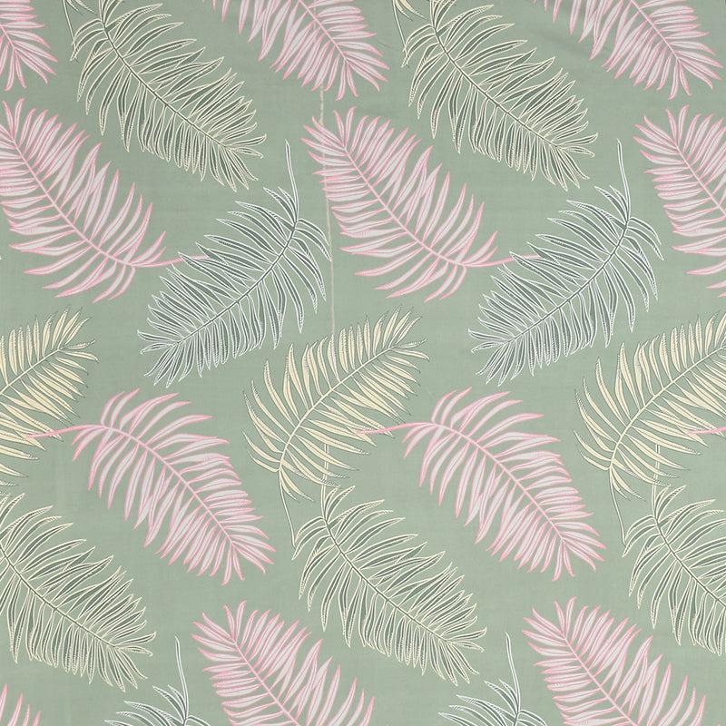 Iberis Floral Microfiber Bedsheet (Fern Green) - 130 GSM media 5
