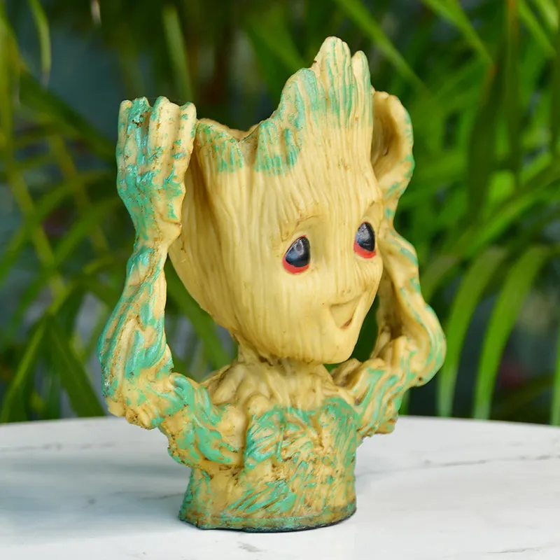 Happy Groot Resin Showpiece media 5